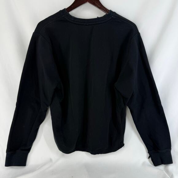 Nike Black Cropped Distressed Crewneck Women’s Medium - Picture 2 of 6